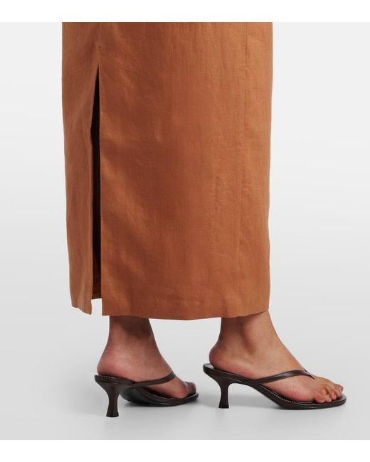 Sir Brown Evalita Linen Maxi Dress