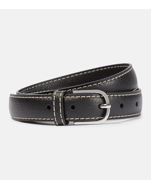 Totême Black Leather Belt