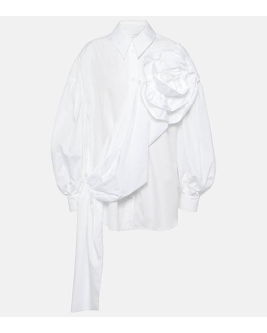 Chemise en coton Simone Rocha en coloris White