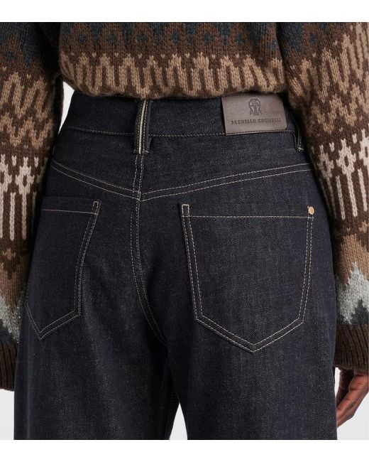Brunello Cucinelli Blue Straight Jeans