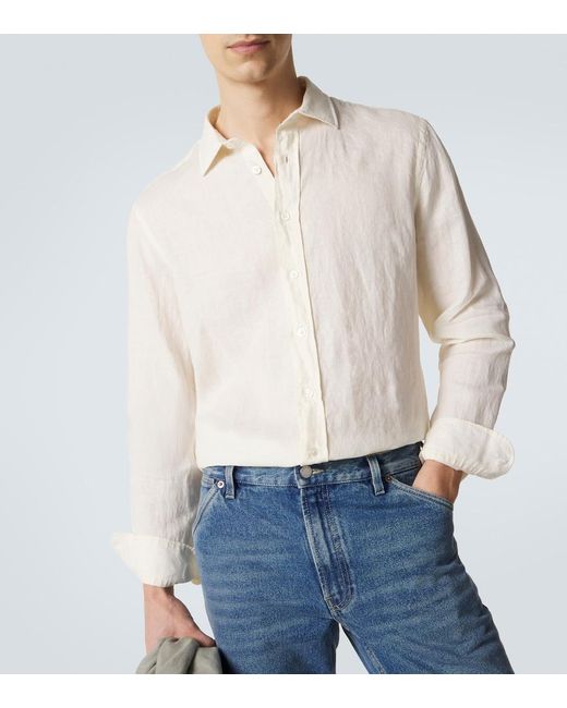 Lardini Natural Linen Shirt for men