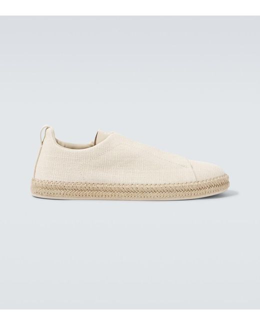 Zegna Natural Triple Stitch Espadrilles for men