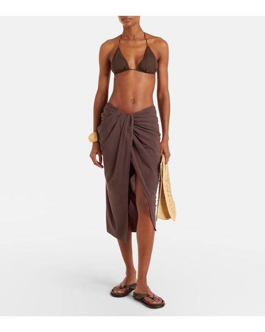 Pareo Pareo Drapeado Jacquemus de color Brown