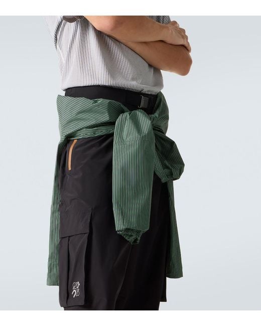 Loewe Black X On Belted Technical Cargo Pants for men