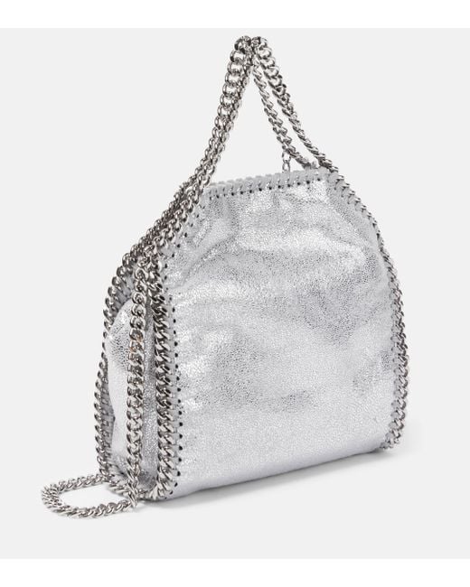 Stella McCartney Gray Falabella Micro Shoulder Bag