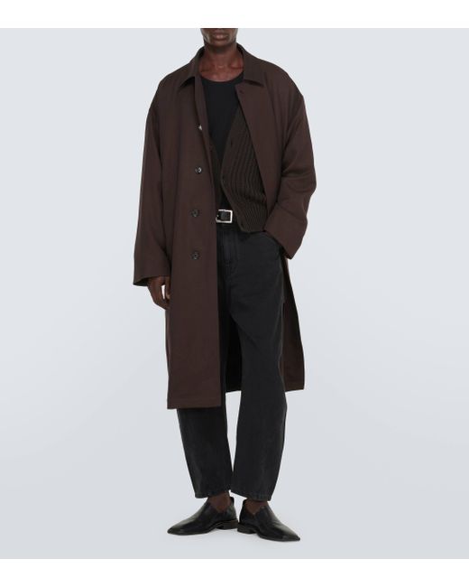 Cardigan en coton Lemaire pour homme en coloris Black