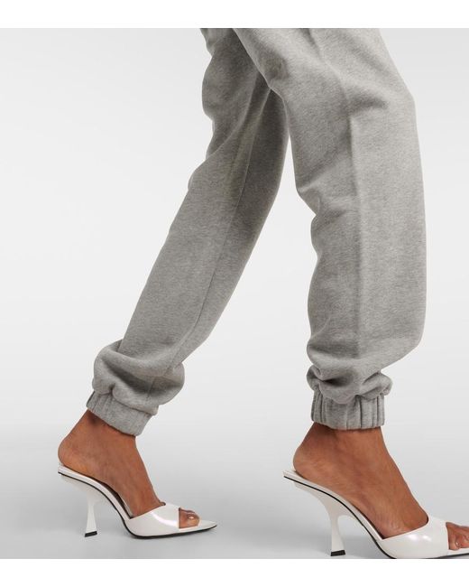 The Attico Gray Penny Cotton Fleece Sweatpants
