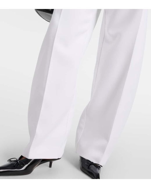 Pantalones barrel Le Pantalon Ovalo de cady Jacquemus de color White