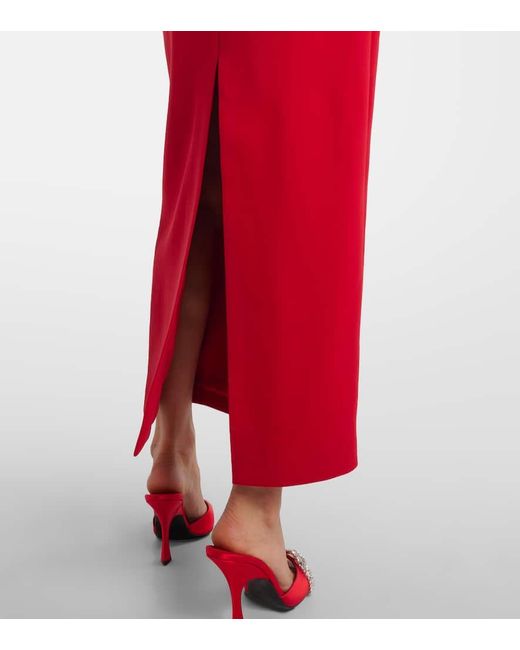 Magda Butrym Red Robe Aus Einem Wollgemisch