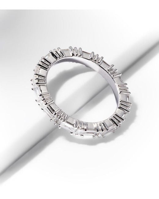Suzanne Kalan 18kt White Gold Ring With Diamonds