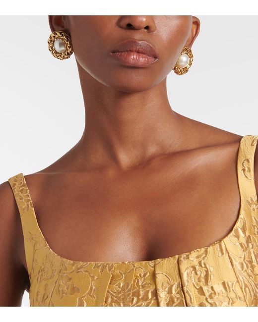 Jennifer Behr Metallic Ohrringe Marit, 18Kt Vergoldet