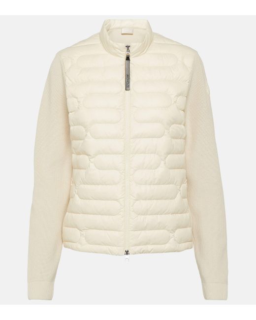Moncler Natural Down-paneled Cotton Jacket
