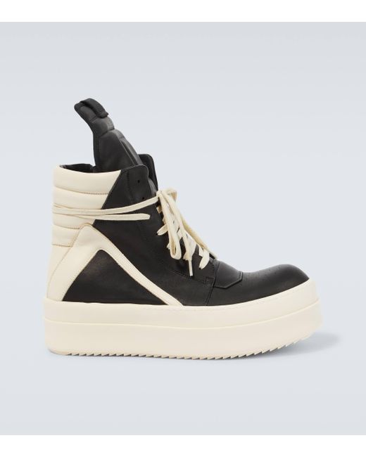 Black high platform sneakers sale