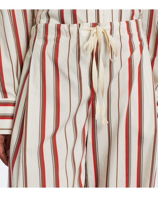 Sir Multicolor Alva Striped Cotton Wide-Leg Pants