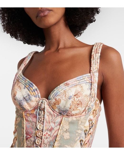 Zimmermann Natural Robe Rebellion Aus Leinen