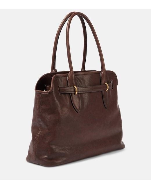 Sac Adventure Large En Cuir Miu Miu en coloris Brown