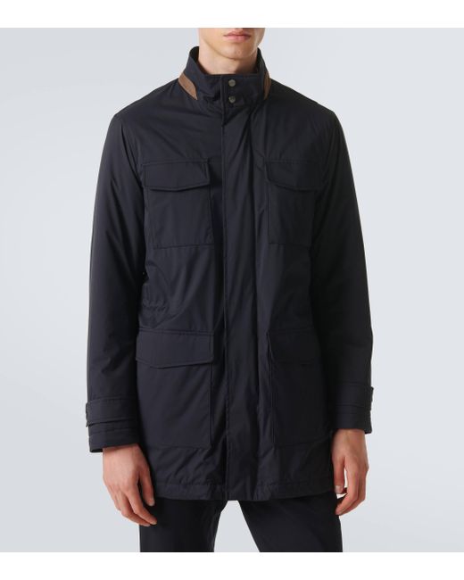 Kiton Blue Technical Jacket for men