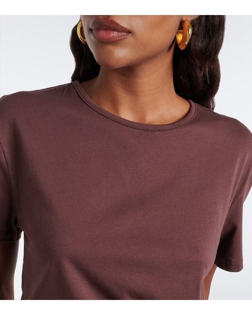 Christopher Esber Brown Bree Quartz Cotton Jersey T-Shirt