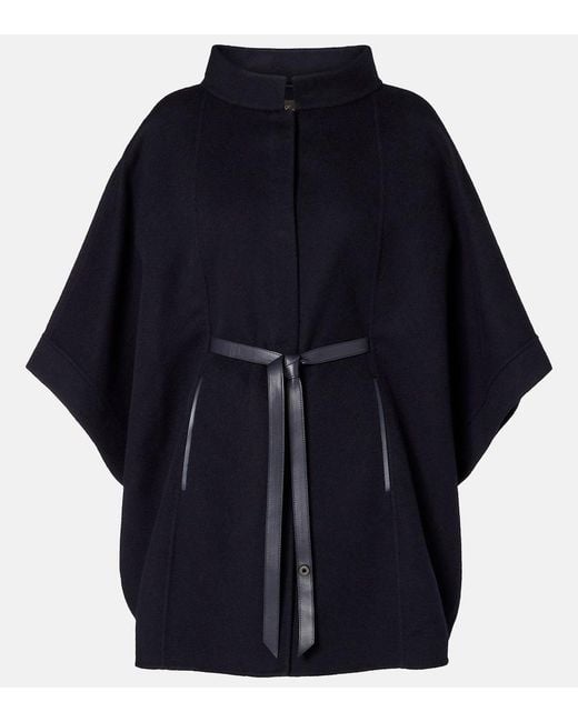 Loro Piana Blue Salzburg Cashmere Cape
