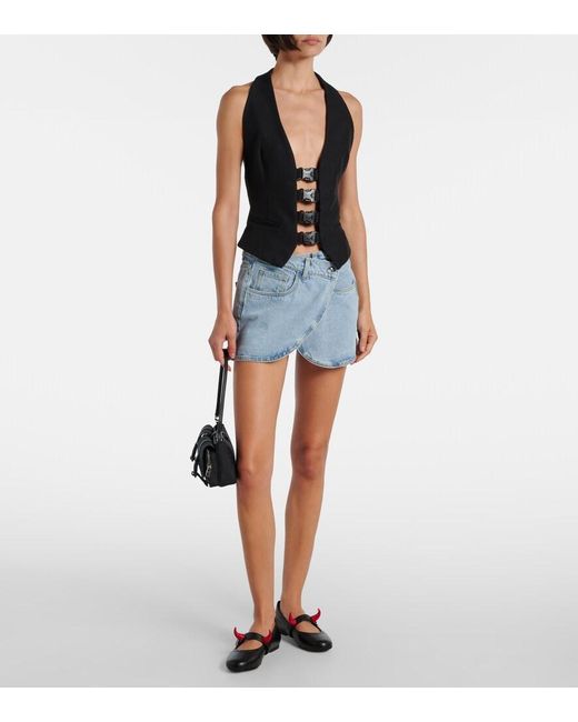 Coperni Black Halterneck Open-Back Top