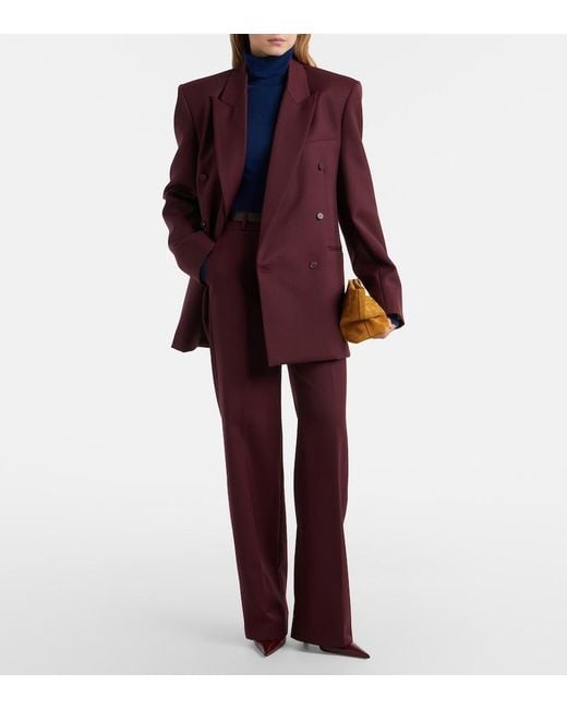 Frankie Shop Purple Lenora Straight Pants