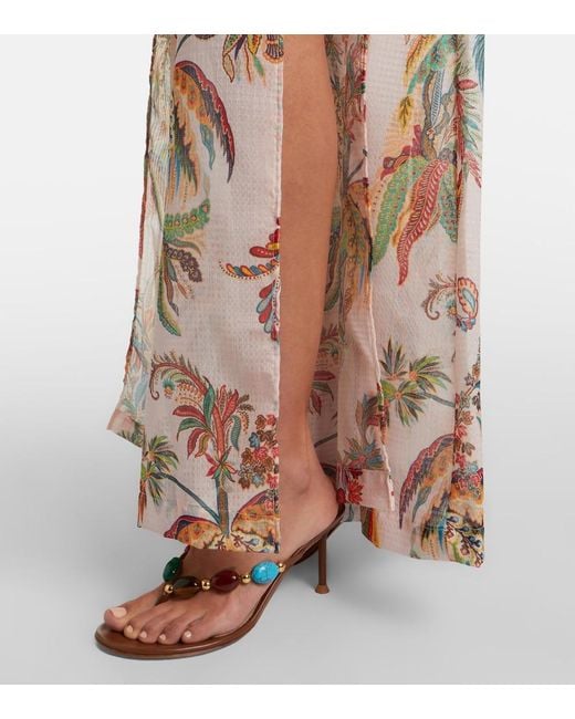 Etro Natural Printed Maxi Skirt