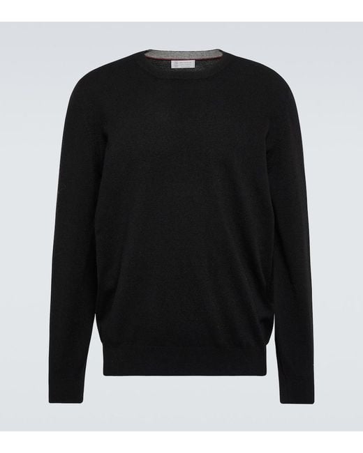 Pullover di Brunello Cucinelli in Black da Uomo