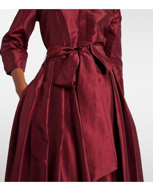 Jonathan Simkhai Red Julip Taffeta Gown