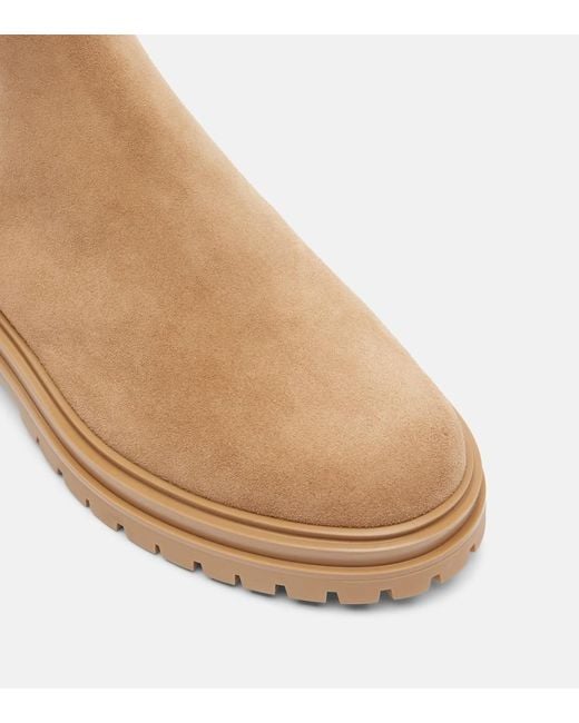 Gianvito Rossi Brown Chelsea Suede Ankle Boots