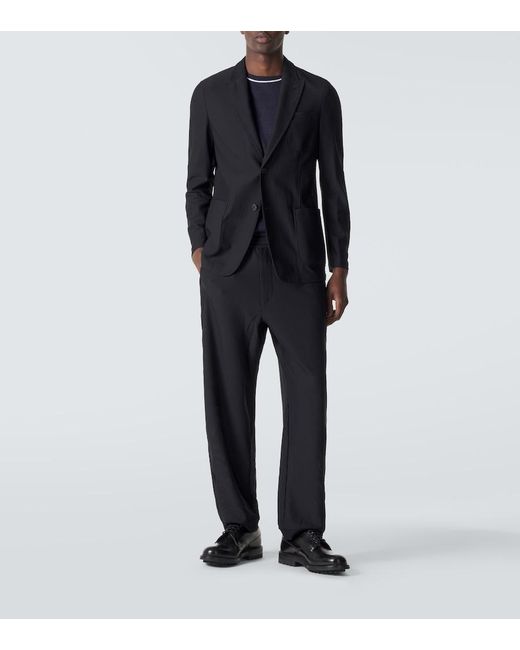 Giorgio Armani Blue Icon Single-Breasted Blazer for men