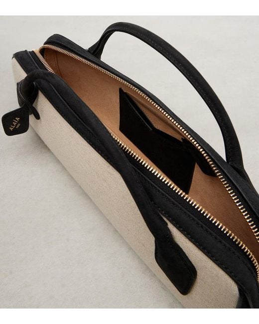Alaïa Brown Le Teckel Canvas Clutch