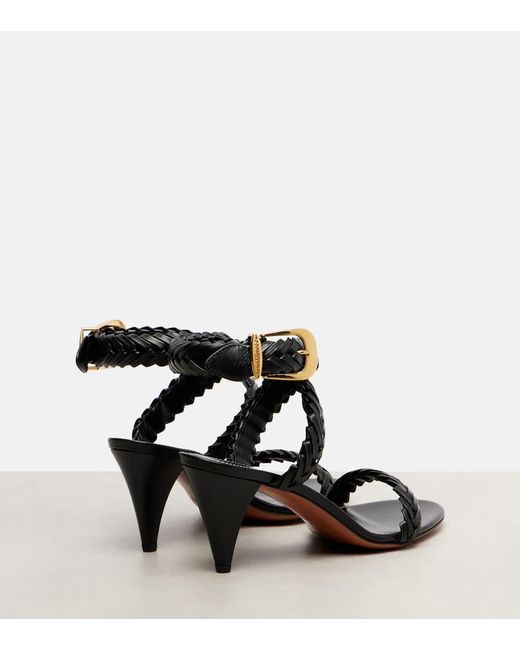 Zimmermann Black Sandalen Helix 75 Aus Leder