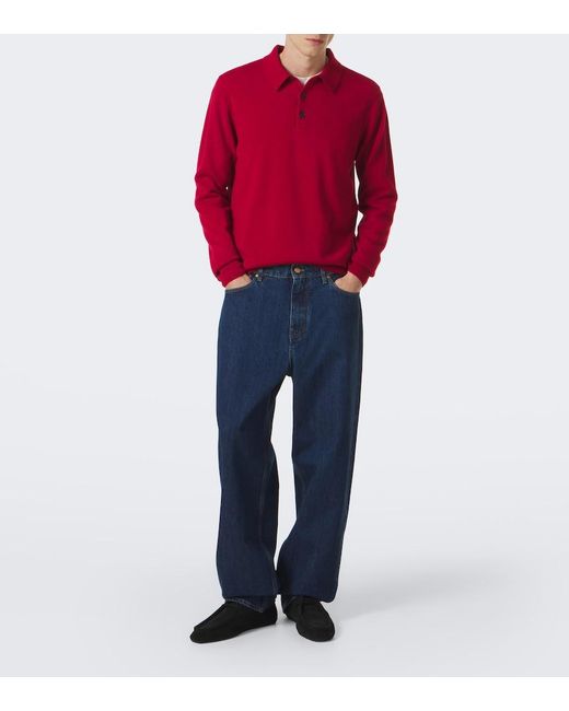 Polo di Sunspel in Red da Uomo