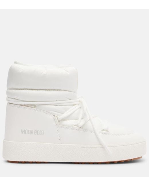 Moon Boot White Ltrack Low Snow Boots