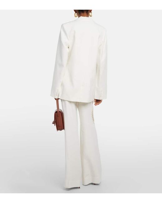 Sir. The Label White Atacama Linen-blend Blazer