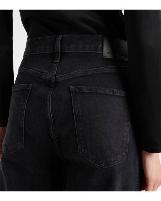 Citizens of Humanity Blue High-Rise Wide-Leg Jeans Paloma