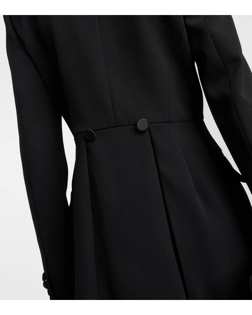 Max Mara Black Selvi Wool Blazer Dress