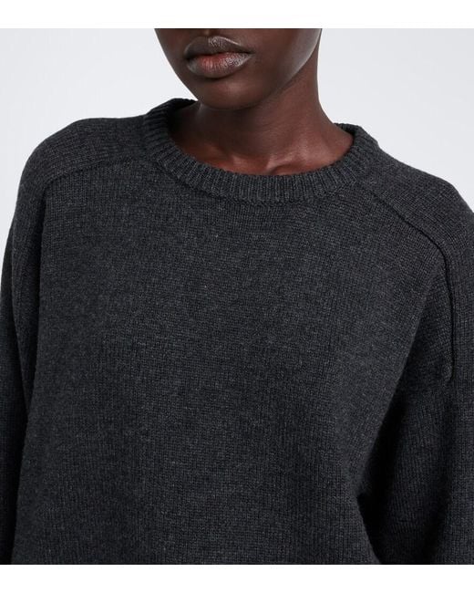 Loulou de Saison Black Breha Wool And Cashmere Sweater