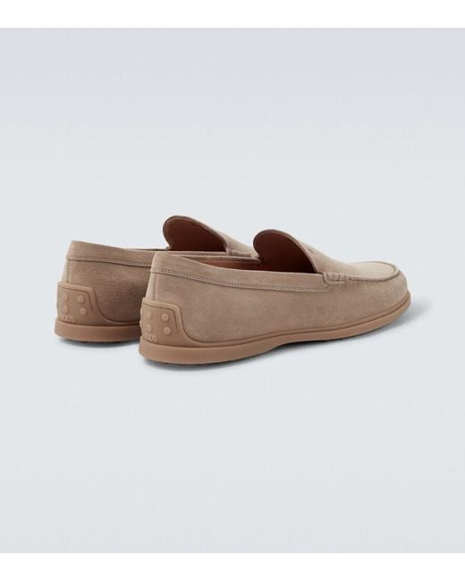 Tod's Natural Suede Loafers for men