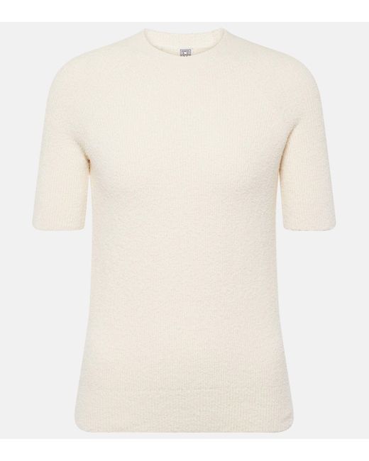 T-shirt en coton melange Totême  en coloris Natural