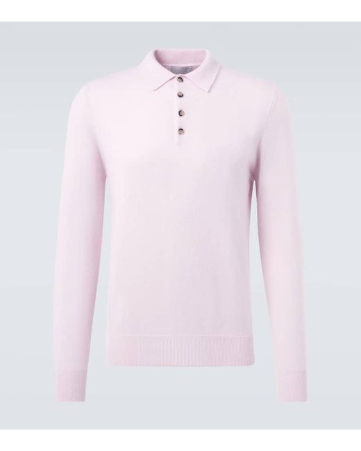 Allude Polopullover Aus Kaschmir in Pink für Herren