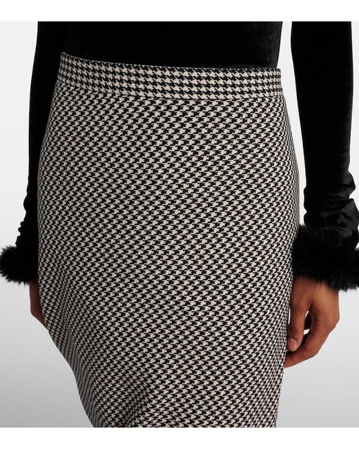 Balenciaga Gray Wool Skirt