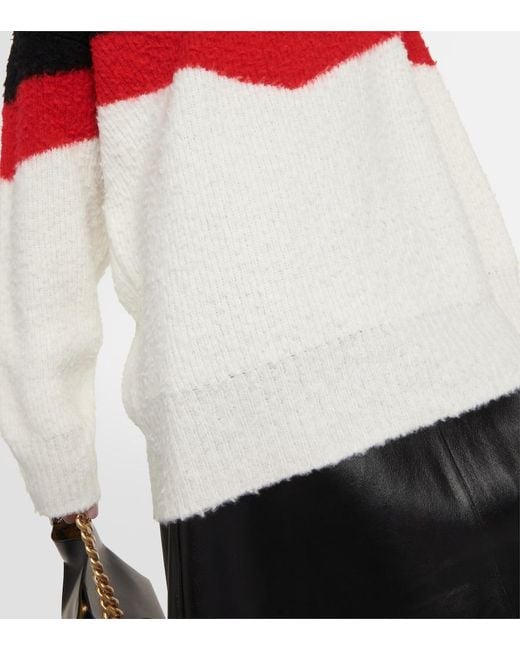 Stella McCartney Red Casentino Wool-Blend Sweater