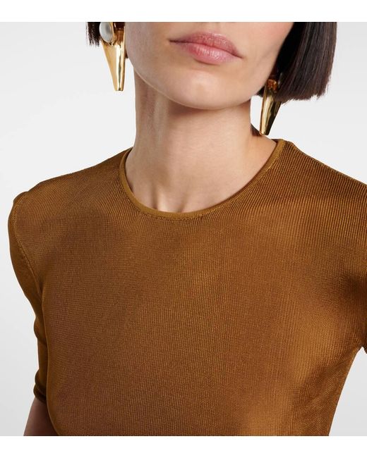 Top Cassandre De Punto Saint Laurent de color Brown