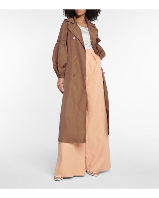 RESINA Pantalons de costume Max Mara en coloris Neutre Femme Vêtements Manteaux Imperméables et trench coats 