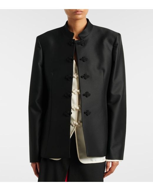Rohe Black Wool-Blend Jacket