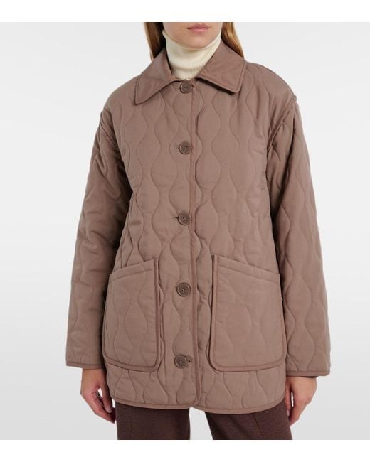 Varley Brown Wilson Quilted Jacket