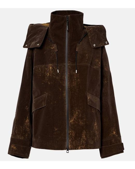 X On Chaqueta Con Capucha Oversized Loewe de color Brown