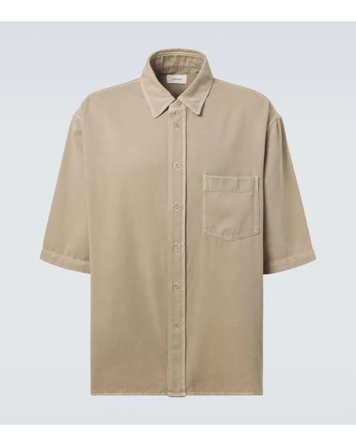 Camisa En Denim Lemaire de hombre de color Natural