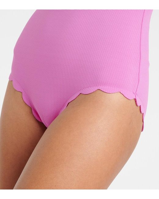 Marysia Swim Pink North Maillot Scalloped Swimsuit